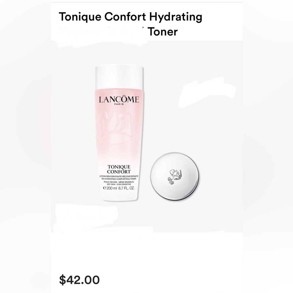 Lancome Tonique Confort Hydrating
 (4.2 oz) NWT